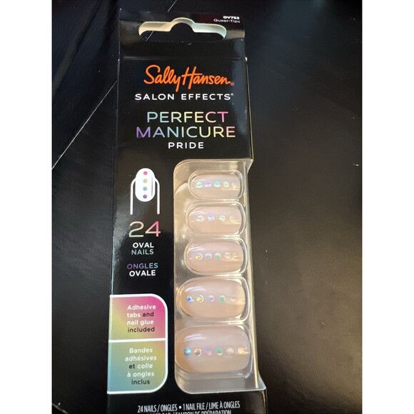 Sally Hansen Perfect Manicure Pride 24 Oval Nails 0V752 Queer-Tips - Picture 1 of 3